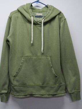 Free People We The Free Zuma Hooded Sweatshirt Top Oversized Green sz M **READ